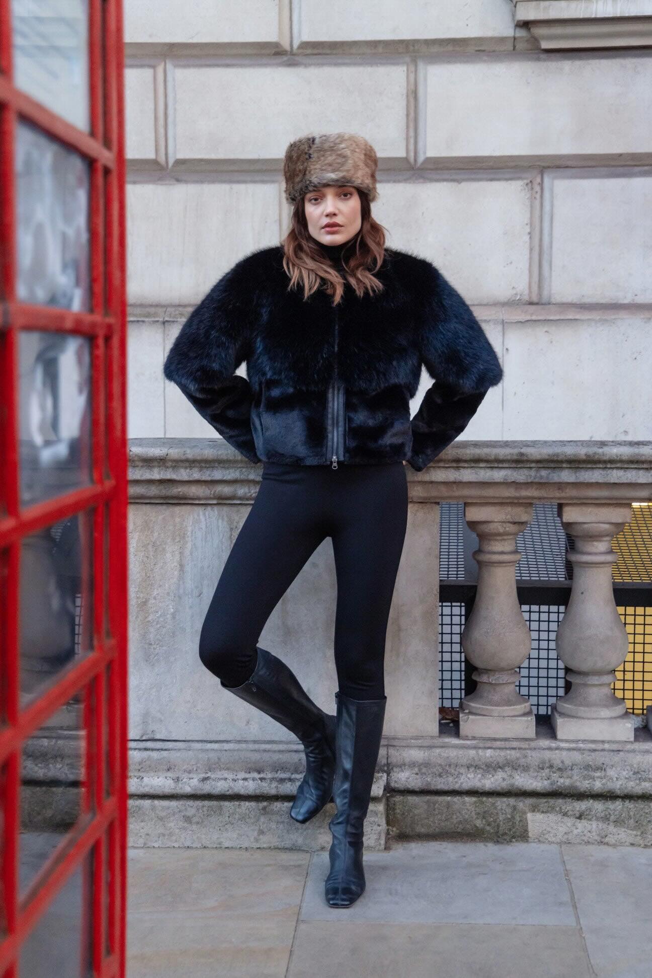 Urbancode London reversible faux fur jacket – Gunnels Fashion Autumn Winter 2025 collection