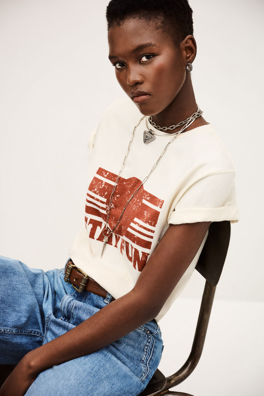 Reese T-shirt Ecru