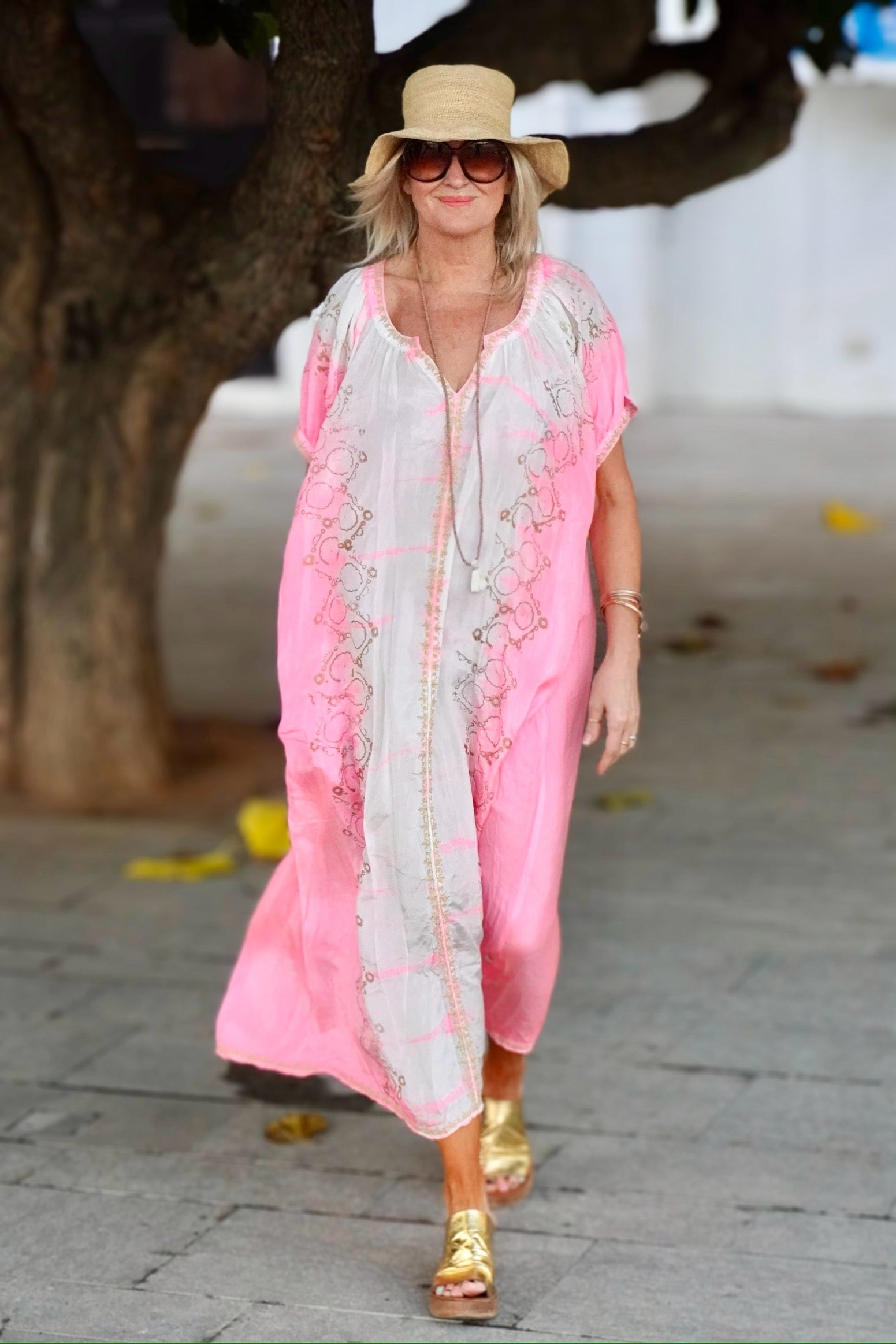 floral maxi pink dress Peach Floral Maxi Dress | Ruffle Style