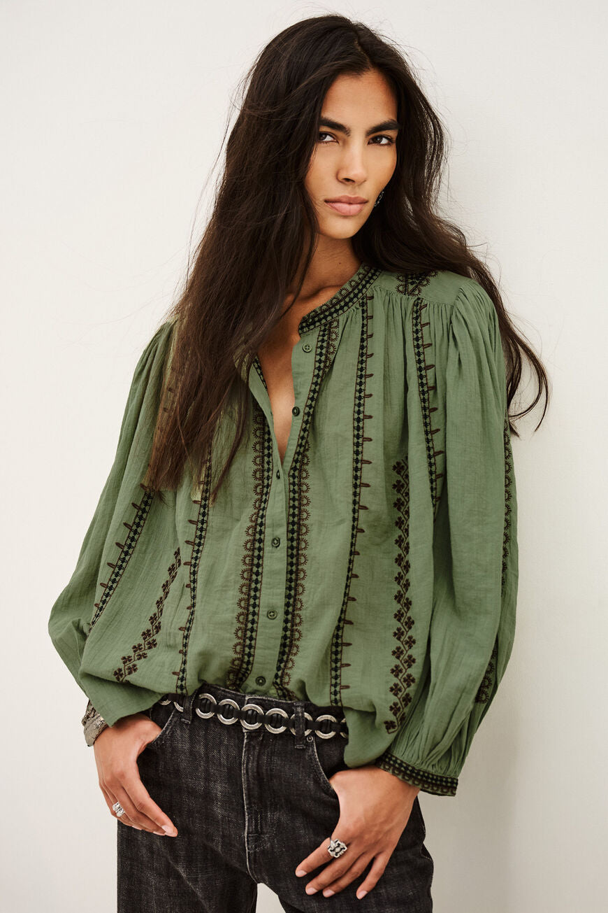 Mona Shirt Amande Green
