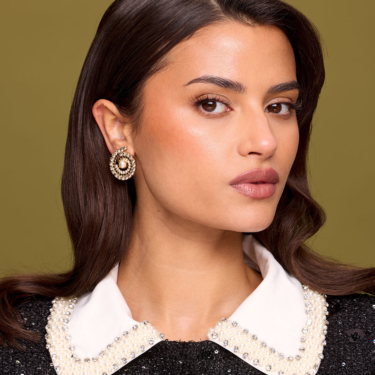 Mini Zia Earrings Jet Combo