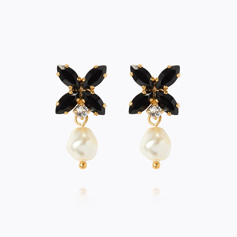 Star Pearl Earrings Pearl Jet