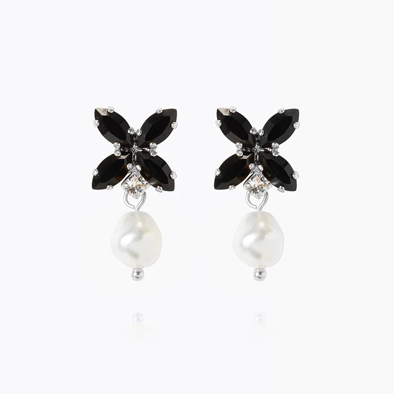 Star Pearl Earrings Pearl Jet