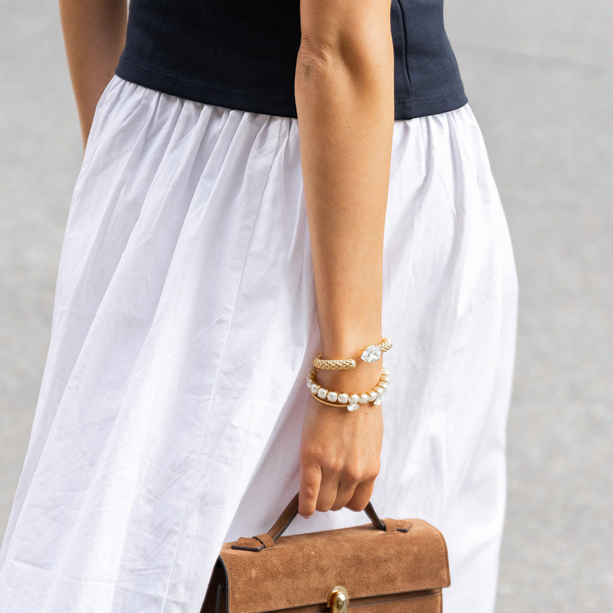 Classic Rope Bracelet Crystal