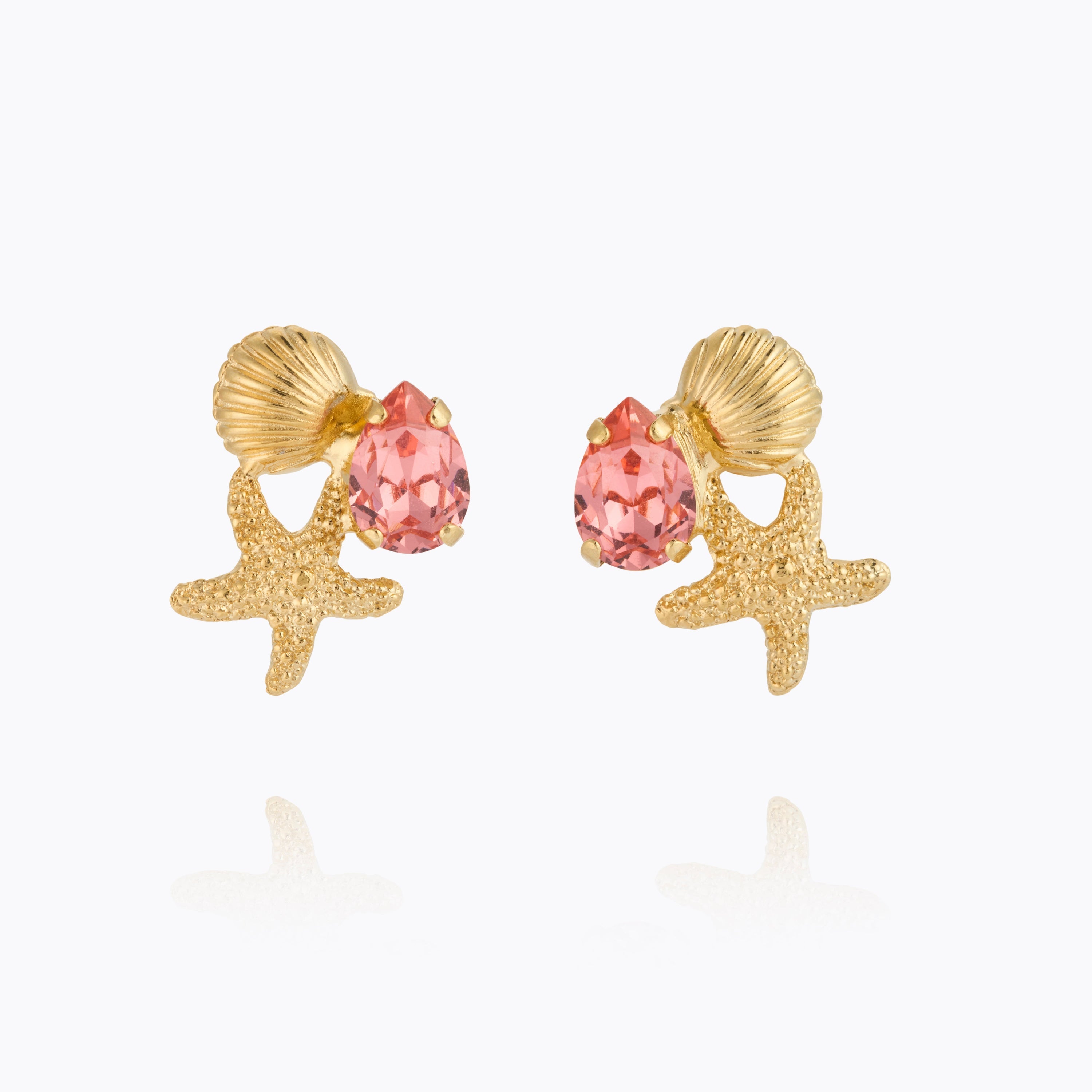 Seascape Earrings Rose Peach