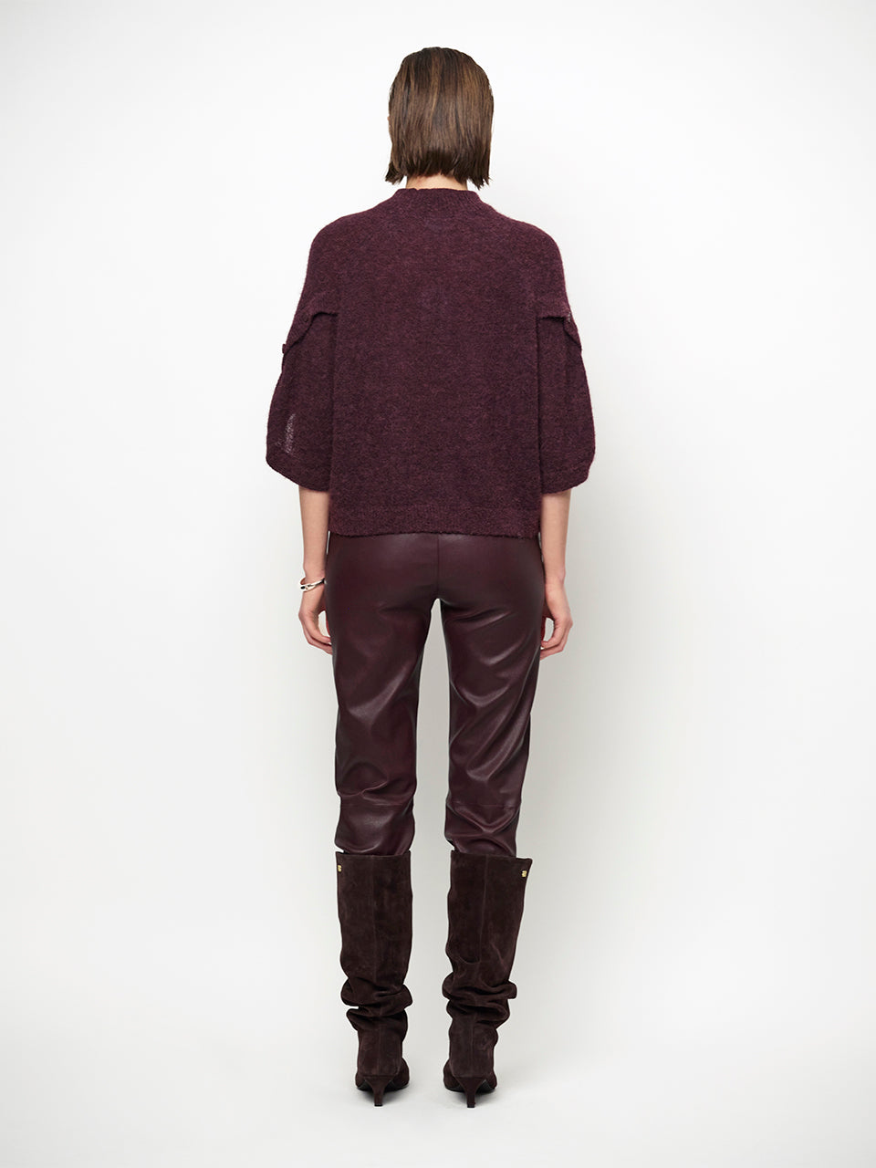 Mahani Sweater Bordeaux Red