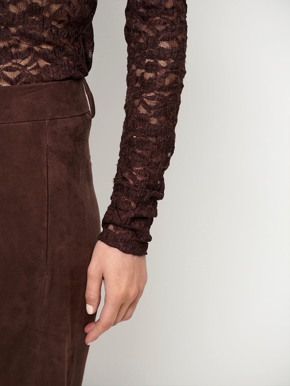 Irony Top Dark Brown