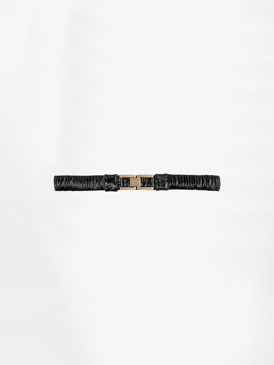 Logo Crackle Belt Black