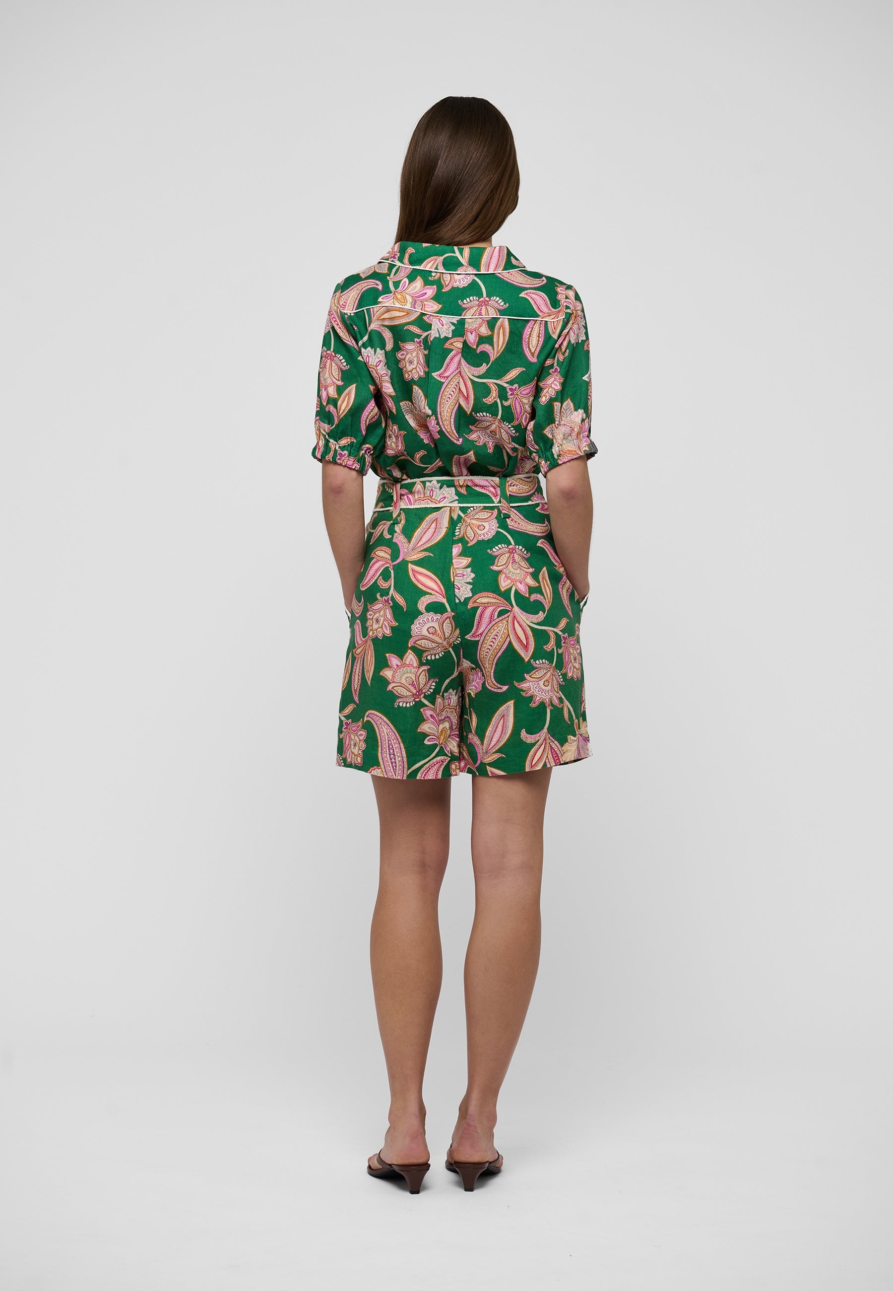 VioletaDEA Blouse Paisley Full Green
