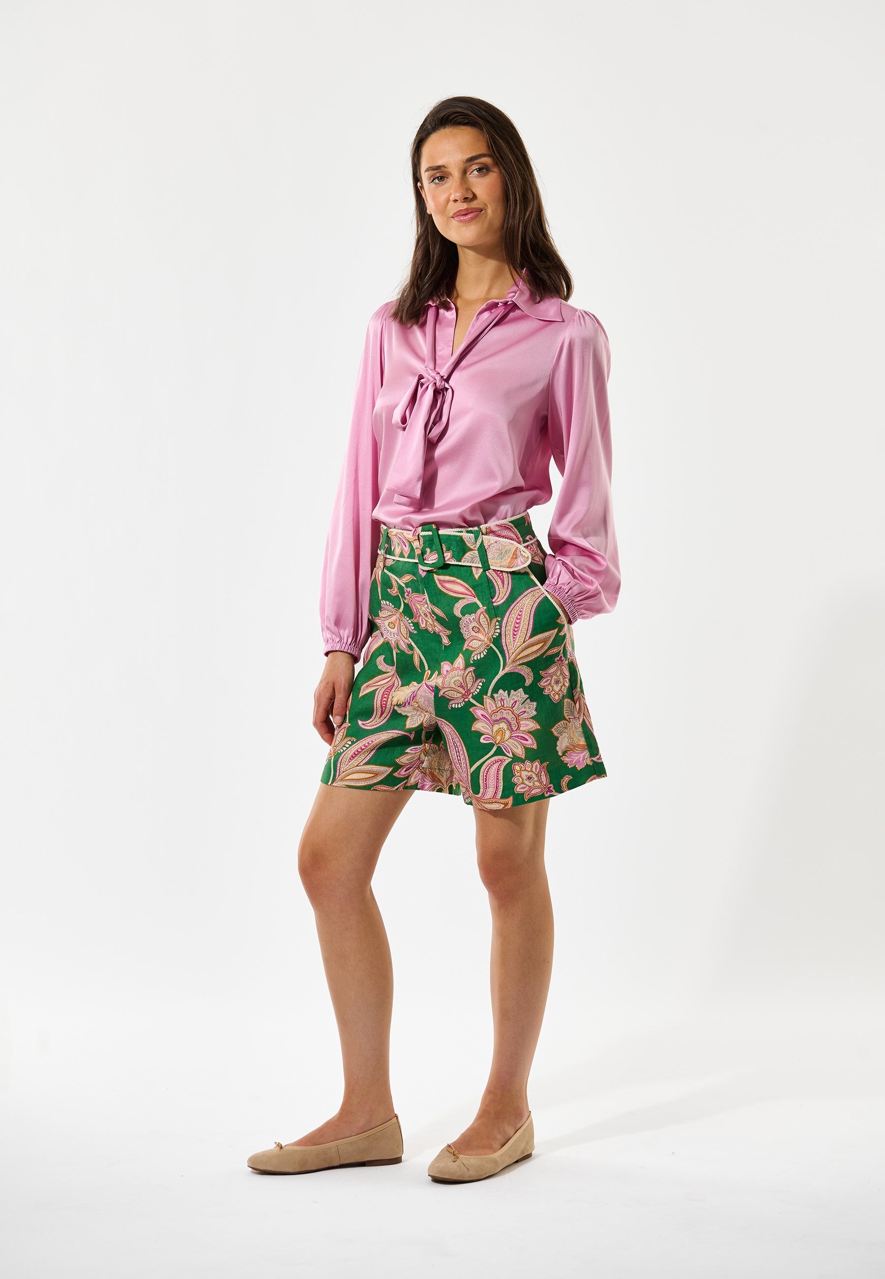 VillaDEA NS Shorts Paisley Full Green