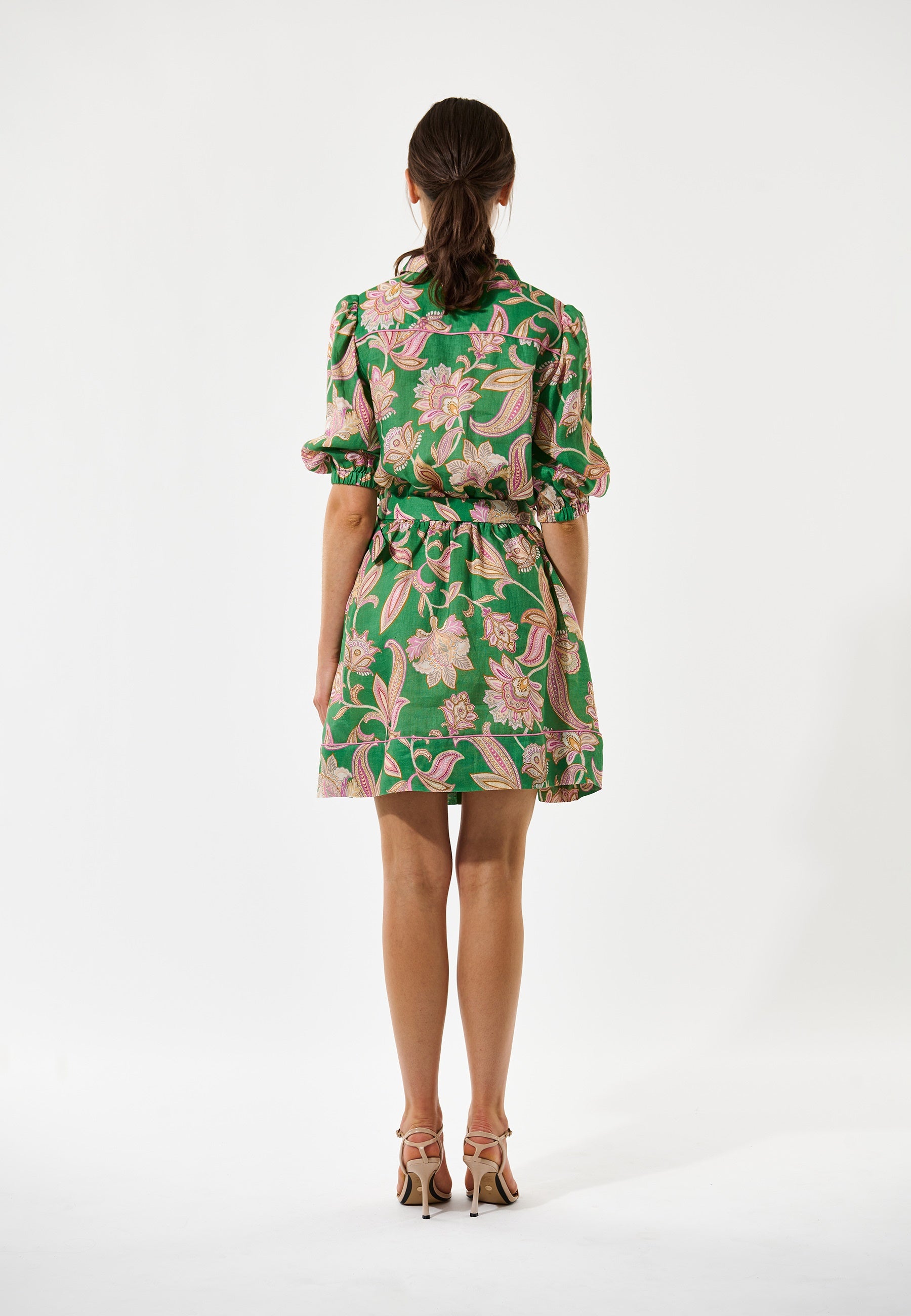 MaryDEA NS Dress Paisley Full Green