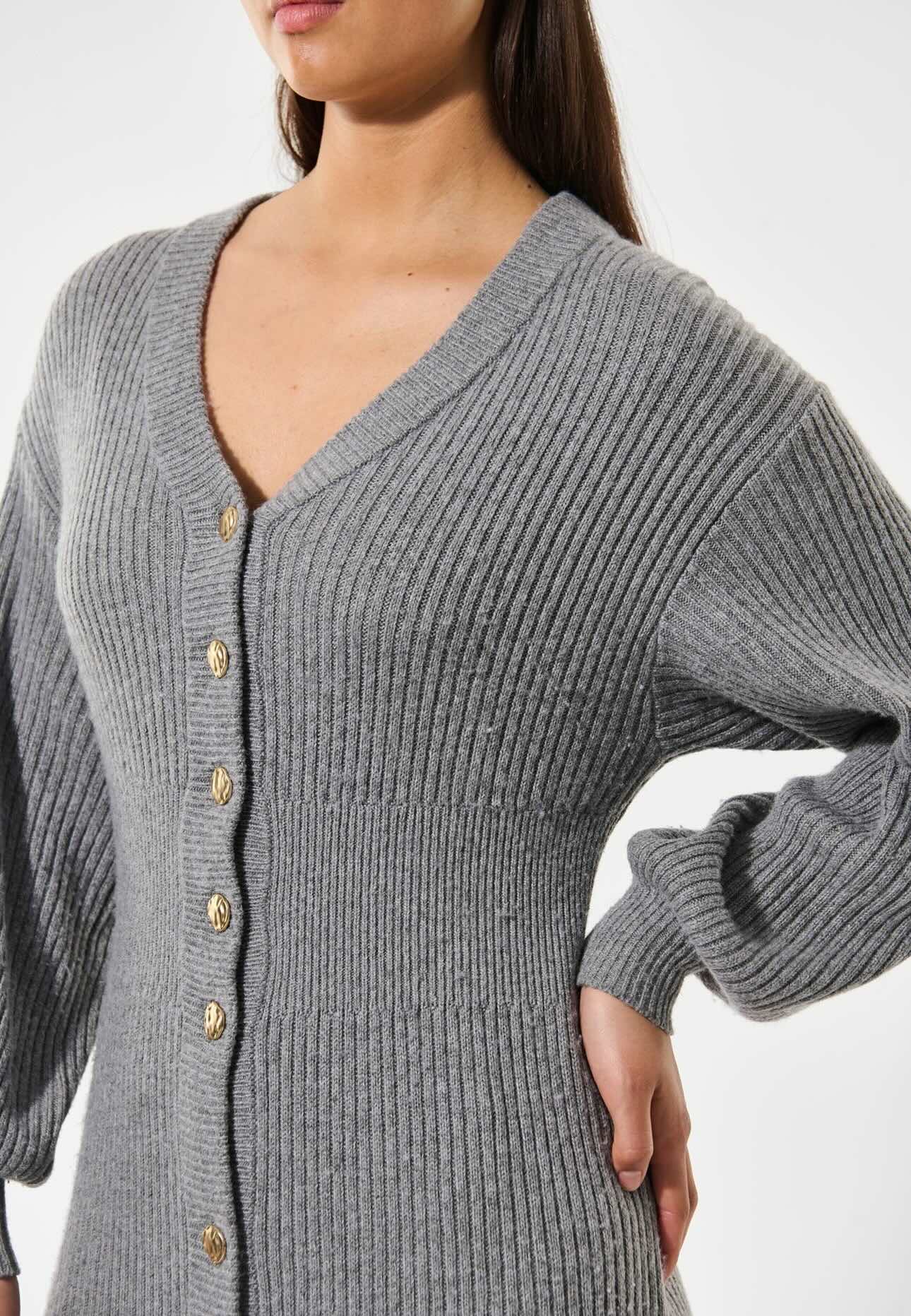 Leonora Grey Dress