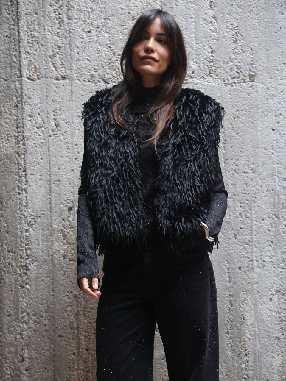 Frisson Waistcoat Black