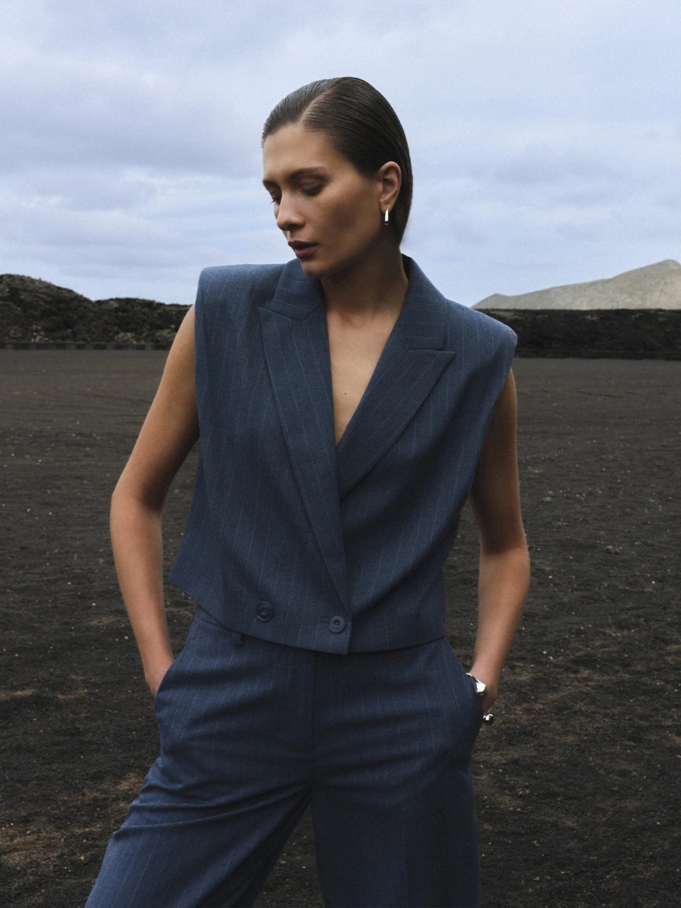 Alain Pants Steel Blue