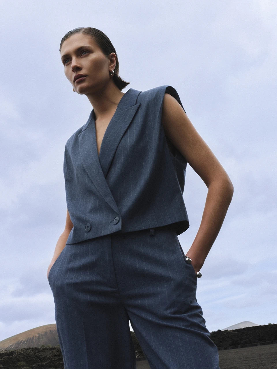 Jarod Gilet Steel Blue