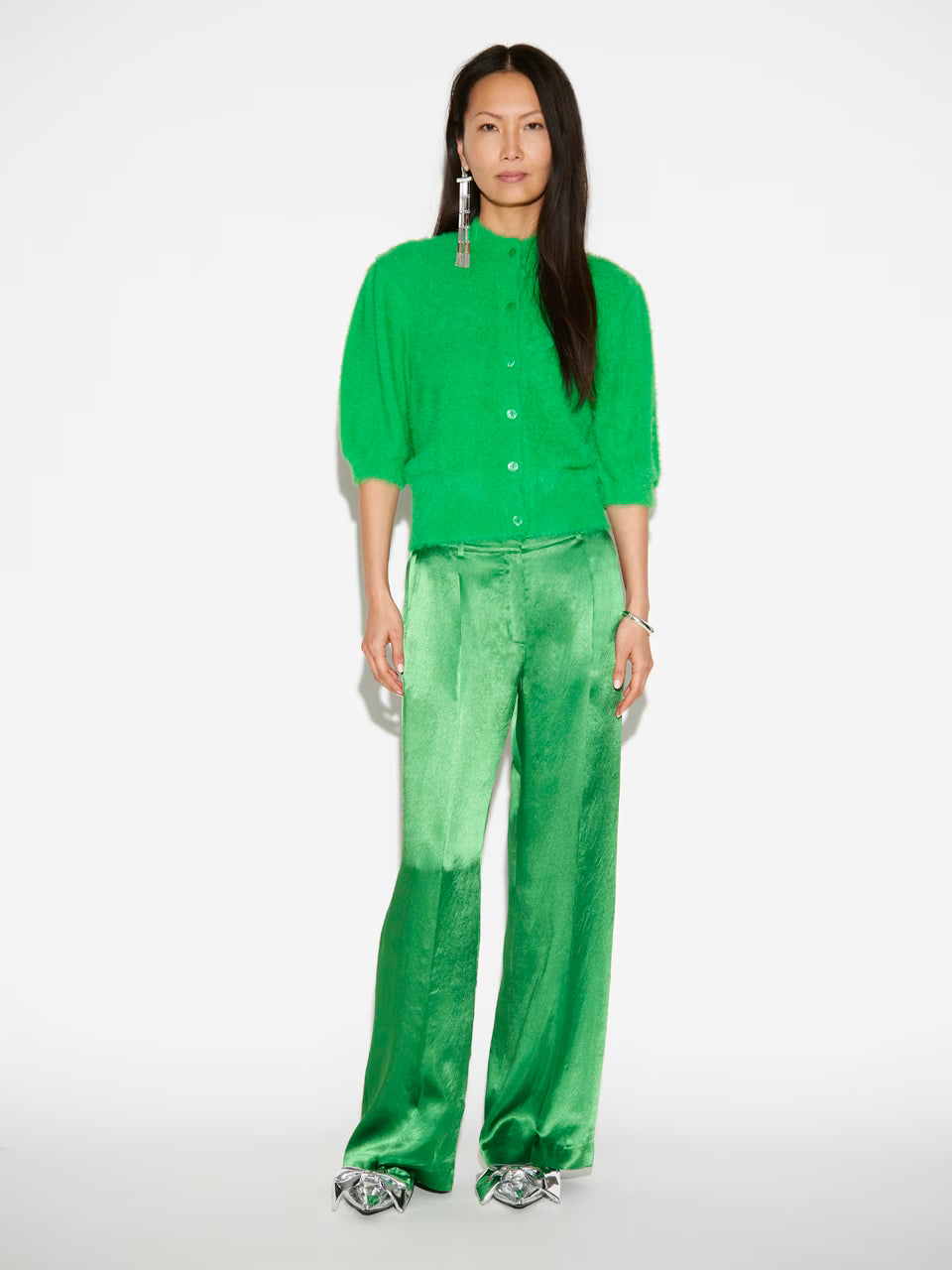 Meganne Cardigan Grass Green