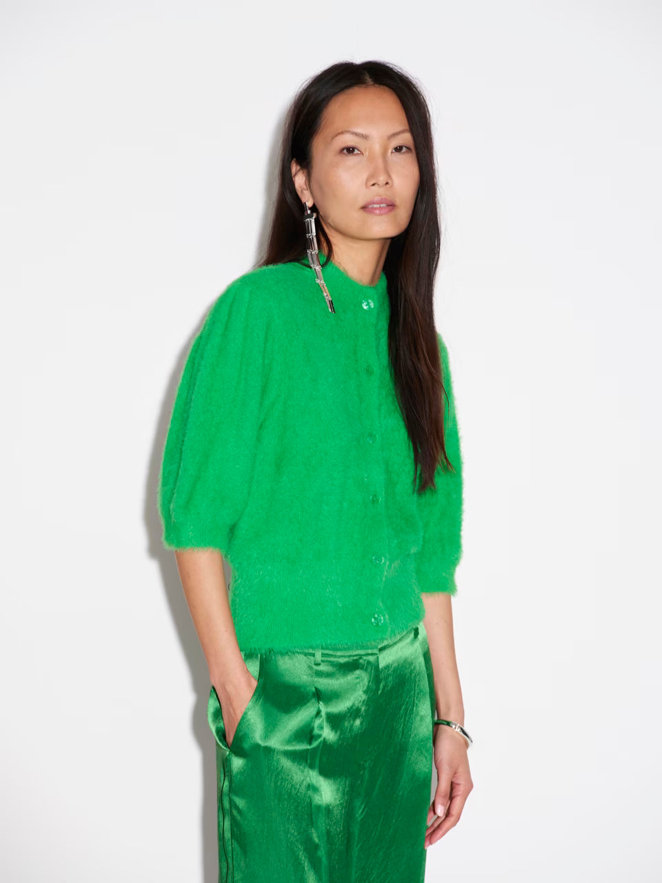 Meganne Cardigan Grass Green