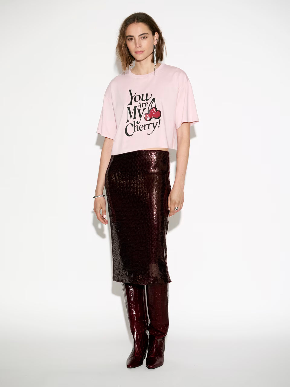 Cherry Tee Rose Quartz