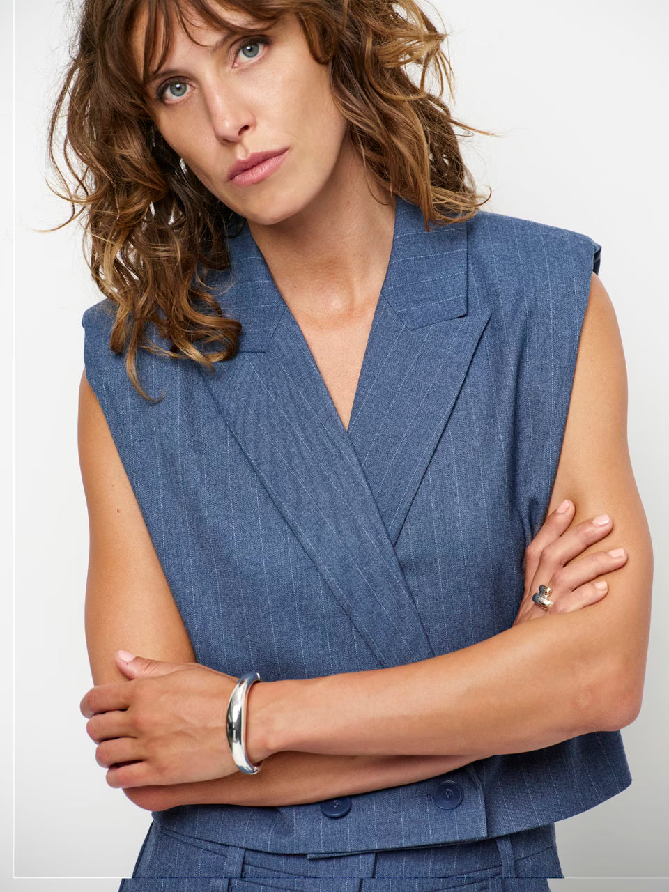 Jarod Gilet Steel Blue