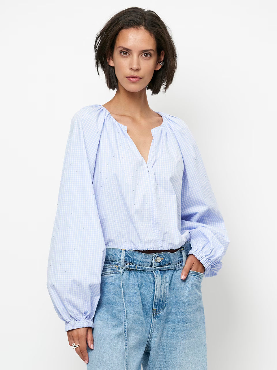 Orit Blouse Blue Mist