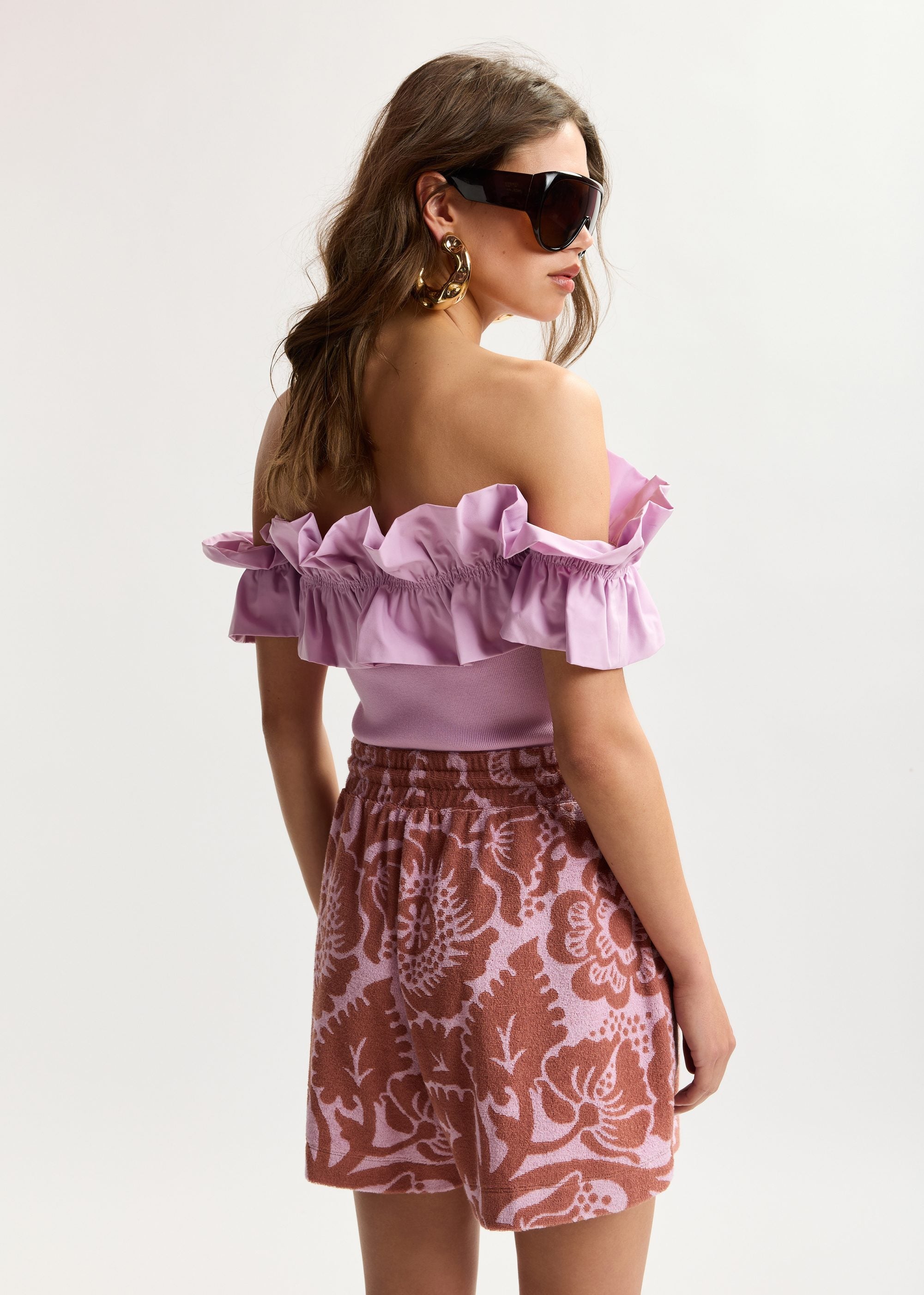 Jorton Shorts Pink Brown