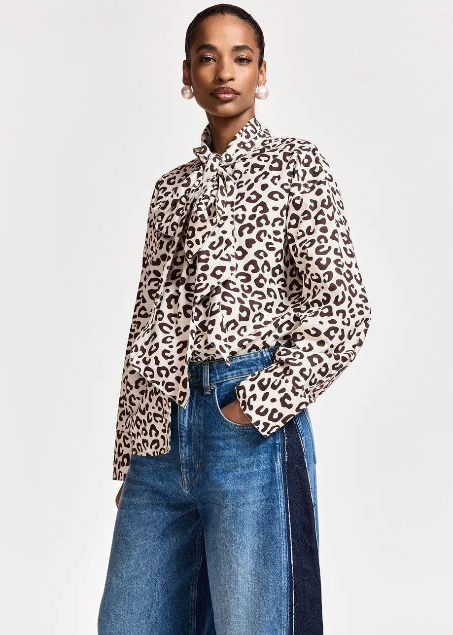Khaleesi Shirt Brown Leopard