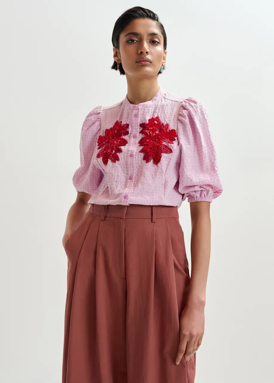 Jaiden Shirt Light Pink Red