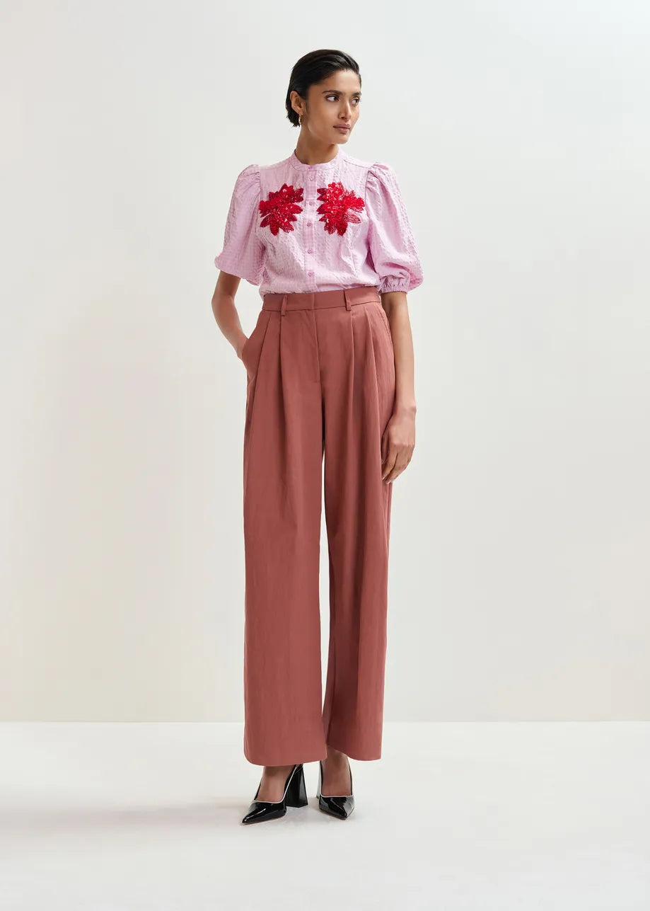 Jaiden Shirt Light Pink Red