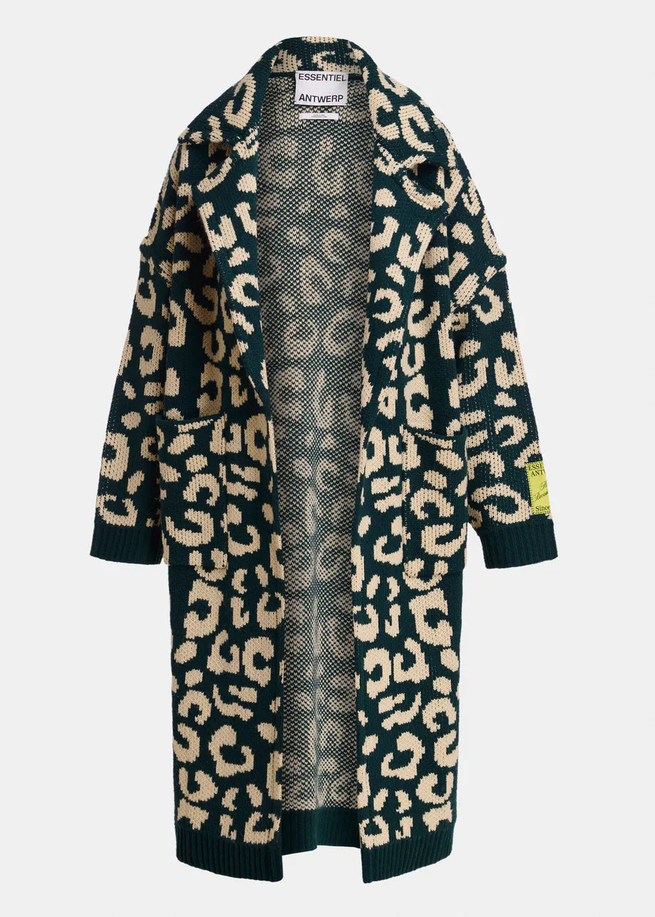 Keo Cardigan Dark Green Cream