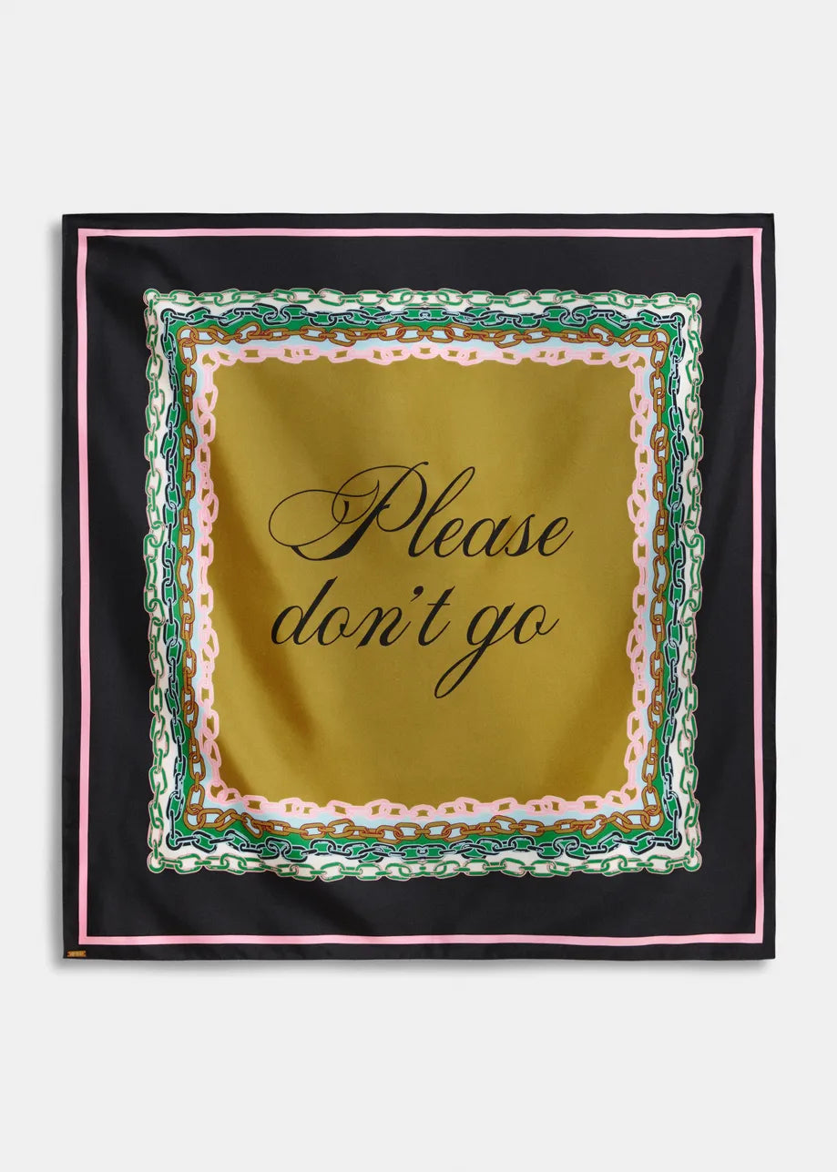 Klassik Scarf Black Ochre Green