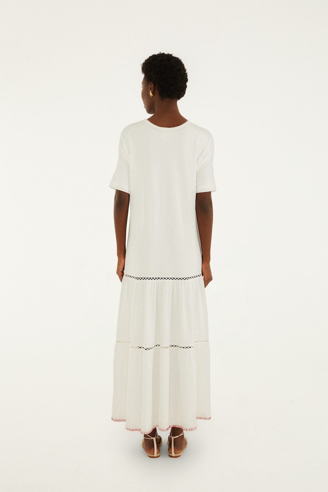 Have A Nice Trip Maxi Dress Off-White