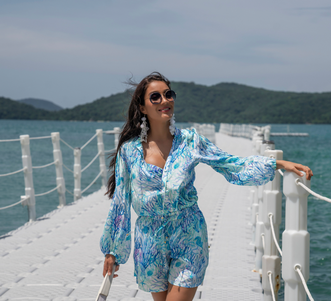 Coral Blue Samui Short