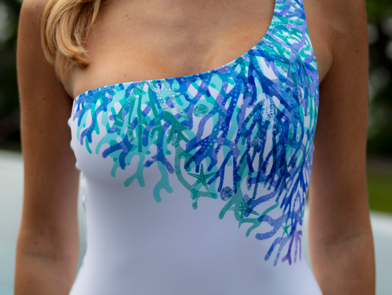 Coral Blue OS Swimsuit