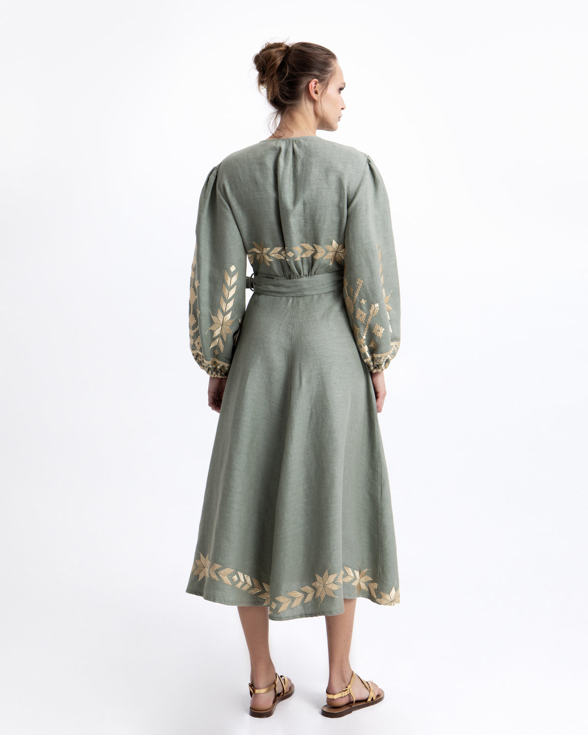 IOS Dress Sage Gold