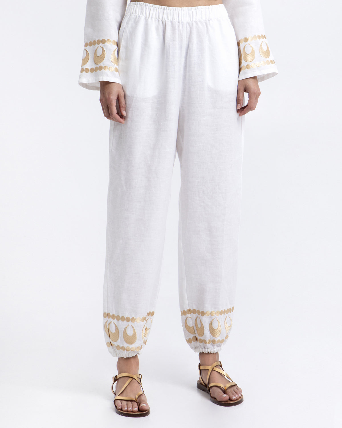 Selene Pants White Gold