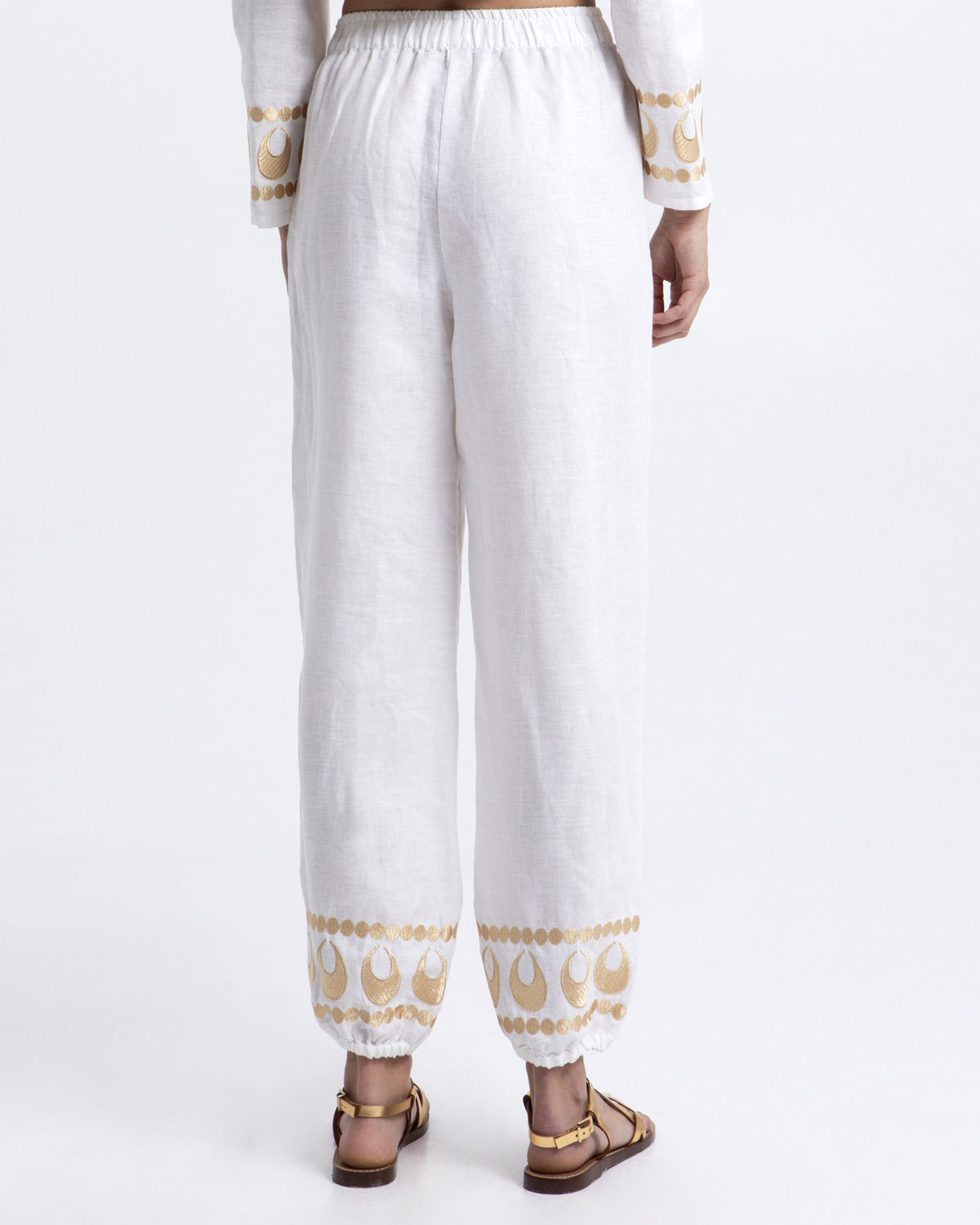 Selene Pants White Gold