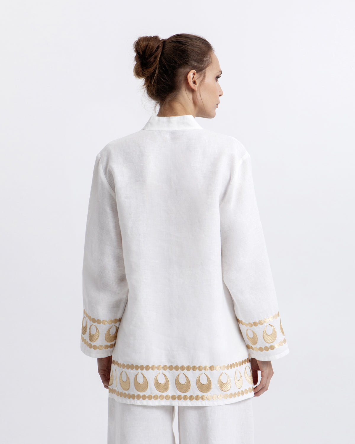 Selene Tunic White Gold