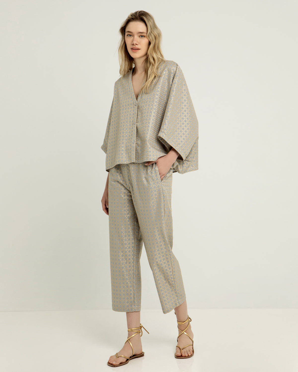 Cross Tunic Stone Gold