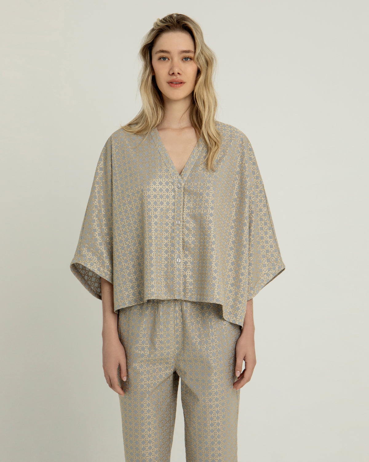 Cross Tunic Stone Gold