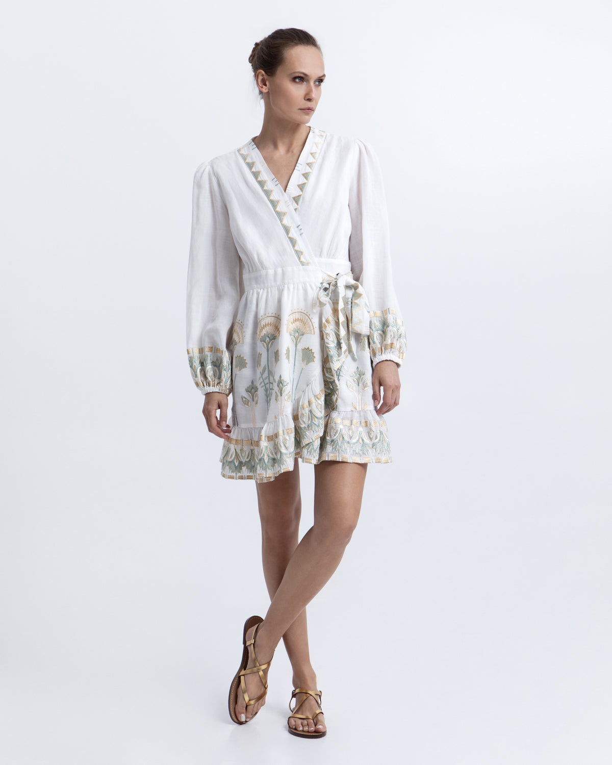 Papyrus Dress White Multicolor