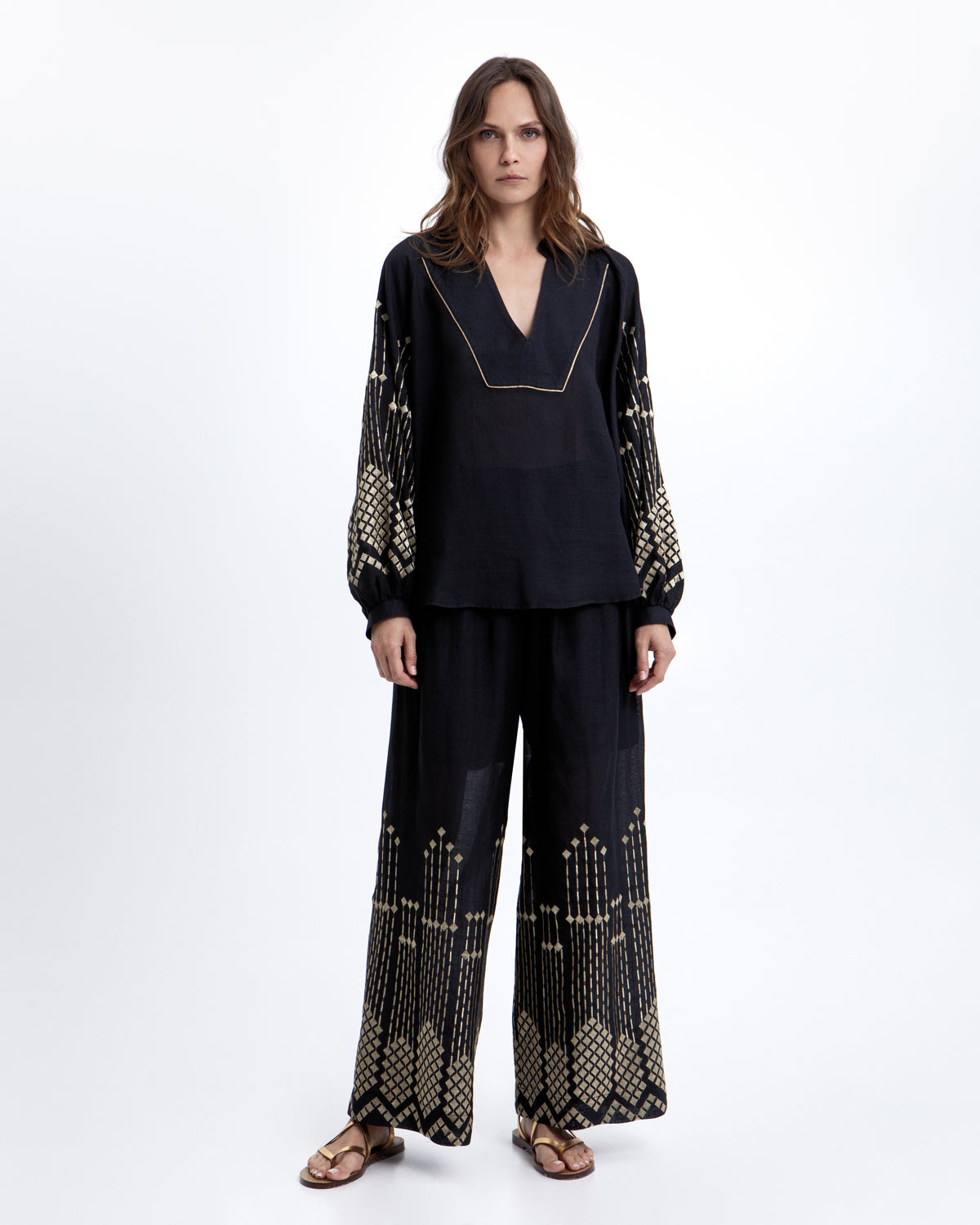 Grape Pants Black Gold