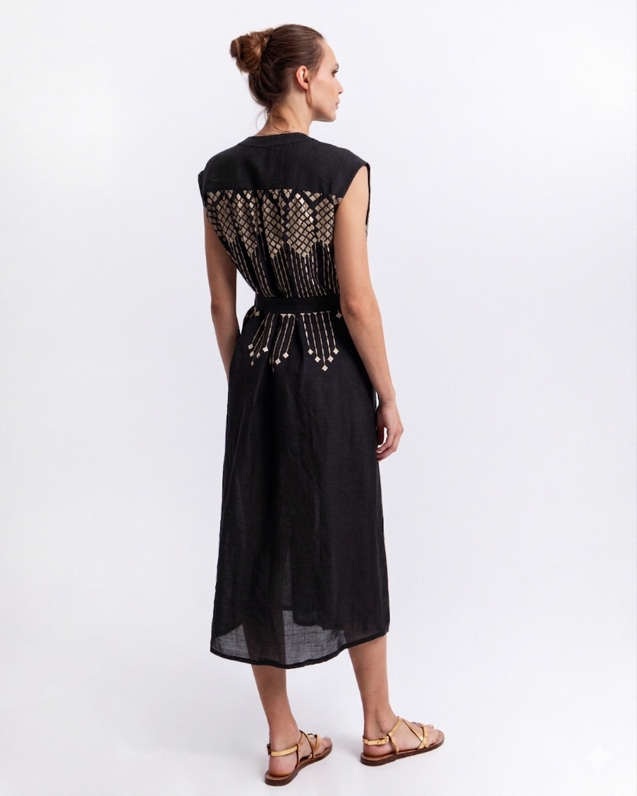 Grape Dress Black Gold