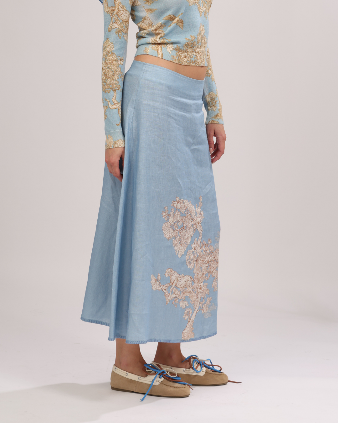 Africa Skirt Light Blue