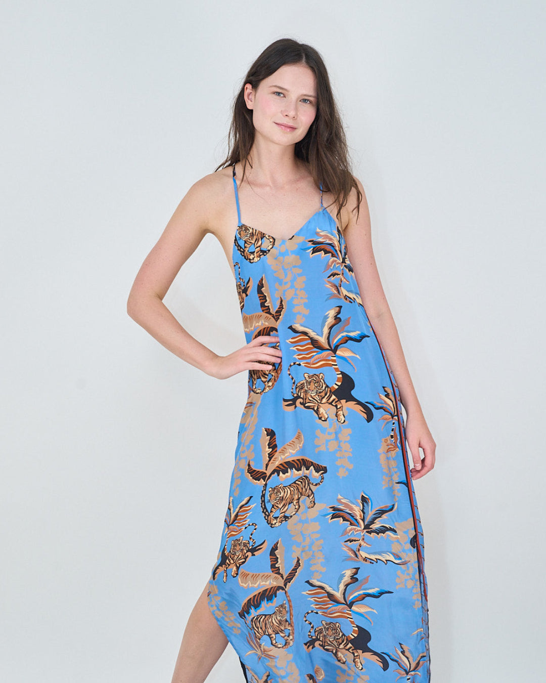Bali Tiger Dress Ocean