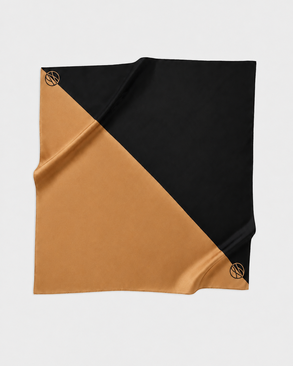Dual Scarf Cappuccino Black | 80cm
