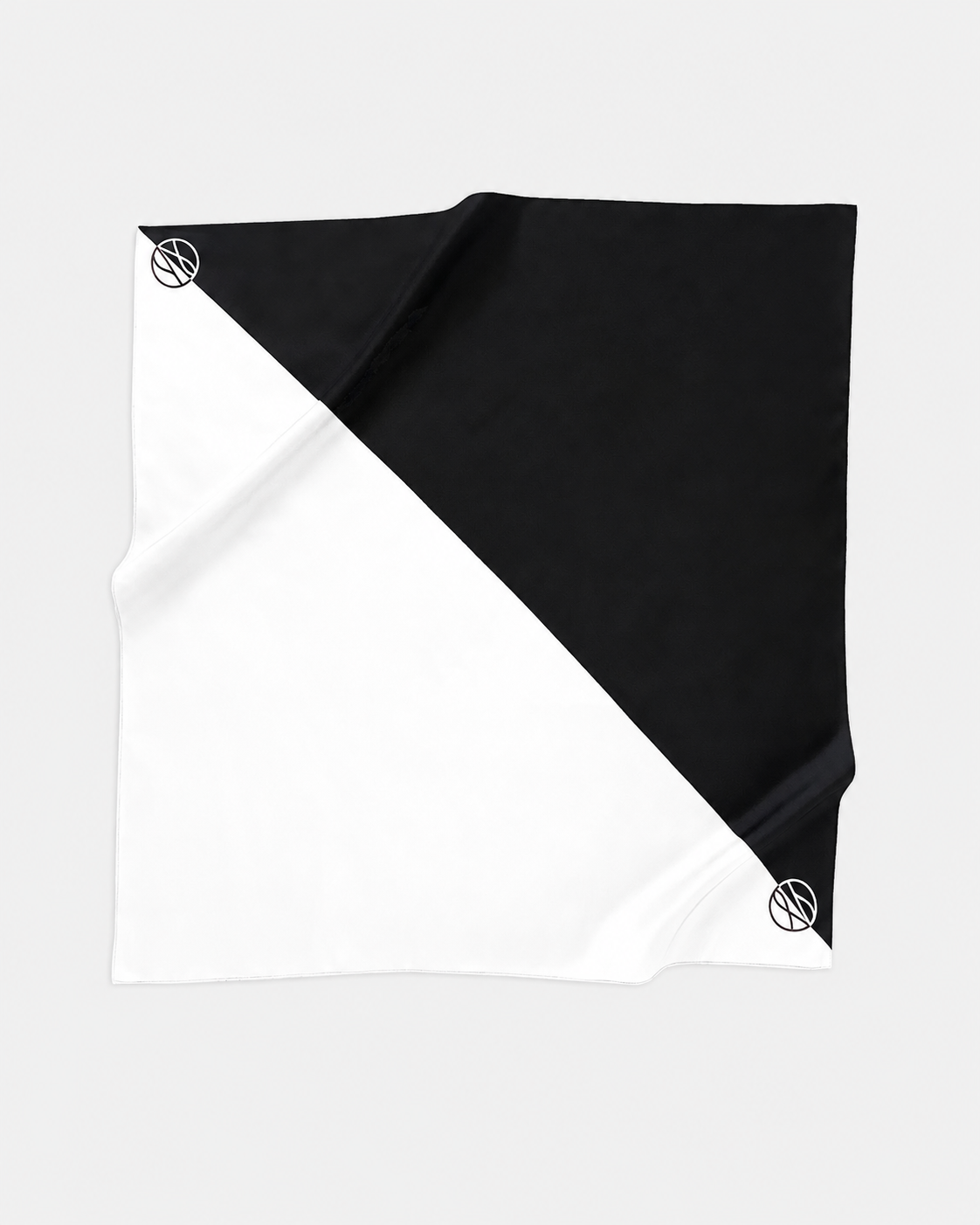 Dual Scarf Black White | 80cm