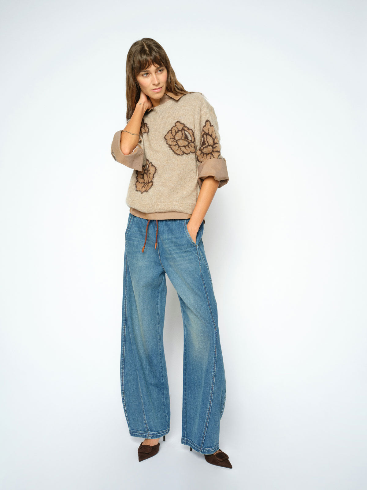 MMDrea Popli Knit Doeskin