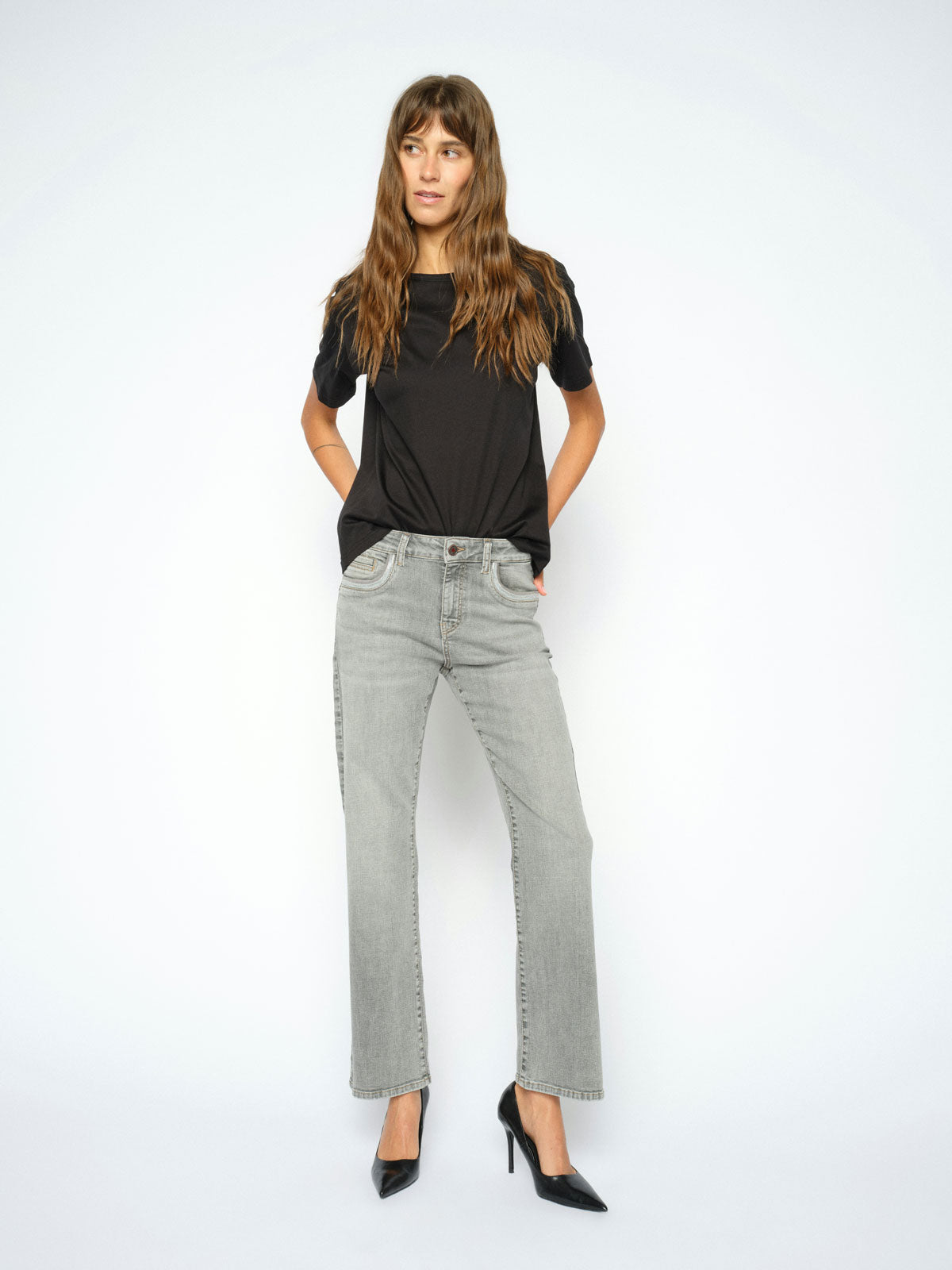 MMCecilia Perla Jeans Grey