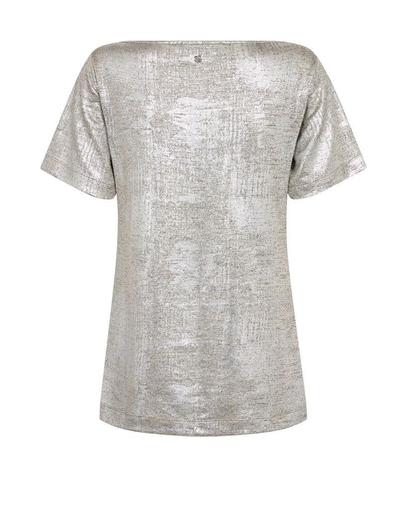 MMNiva O-SS Metallic Tee Silver