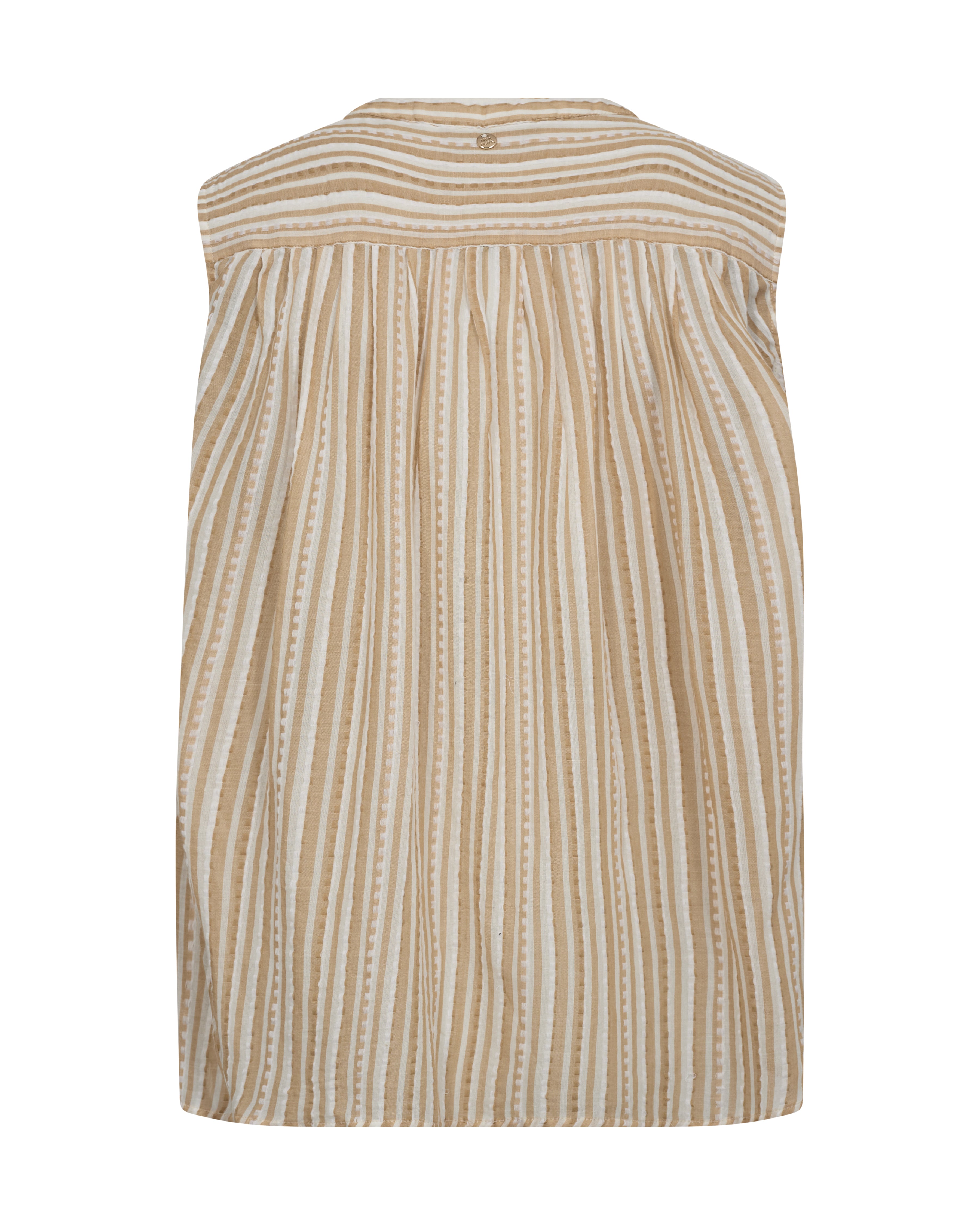MMAmelia Stripe SL Blouse Sesame